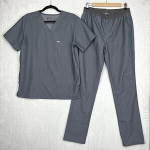 Figs Scrub Set Graphite Gray Mens Small 
Chisec Top Pants Slim Style# M2OSW2016
